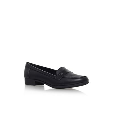 Anne Klein Black 'Vittorio' low heel slip on loafers